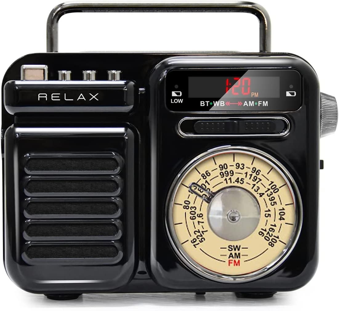 re096-05) /RELAX(リラックス) / マルチレトロラジオ（ブラック