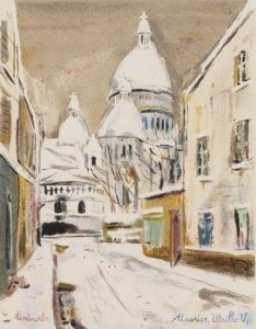 モーリス・ユトリロ 「モンマルトルのミミ・パンソンの家