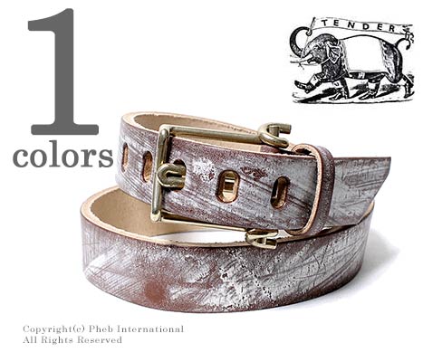 テンダー/TENDER Co. 英国製 WIRE BROWNバックル レザーベルト (200