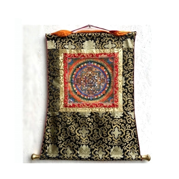 タンカ／手書きタンカ／時輪タントラ／カーラチャクラ／チベット曼荼羅