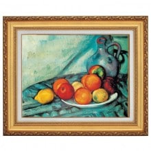 セザンヌ （1839年～1906年） 複製名画 「卓上の果物と水差し」 美術品