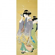 上村松園『春芳』額 : アートの友社 上村松園『春芳』額 112019b