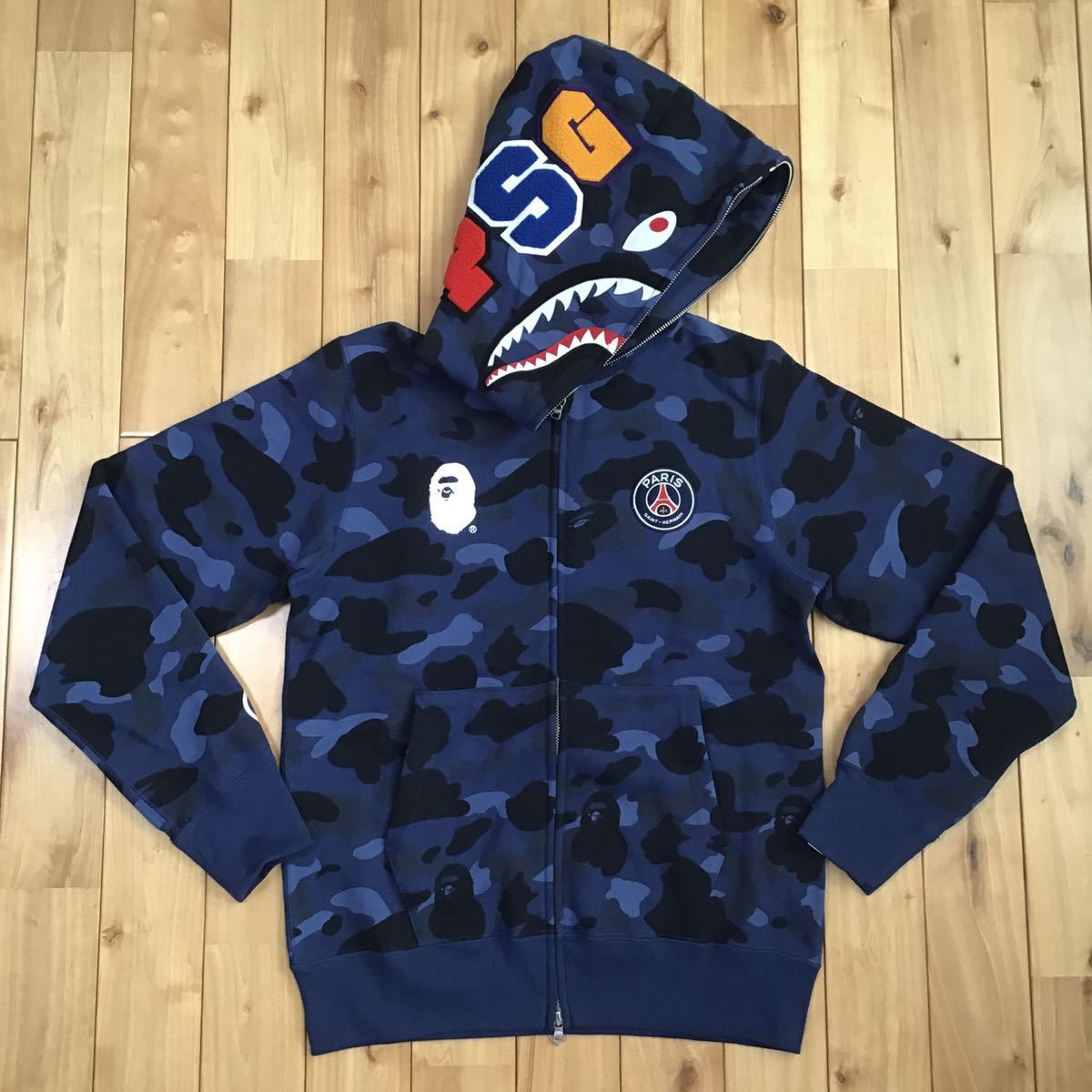 ☆新品☆ PSG シャーク パーカー Mサイズ a bathing ape BAPE Paris