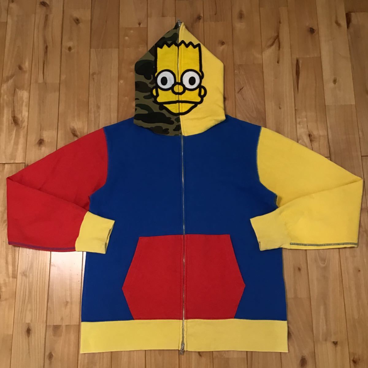 ☆XL☆ THE SIMPSONS × BAPE BART full zip hoodie a bathing ape baby