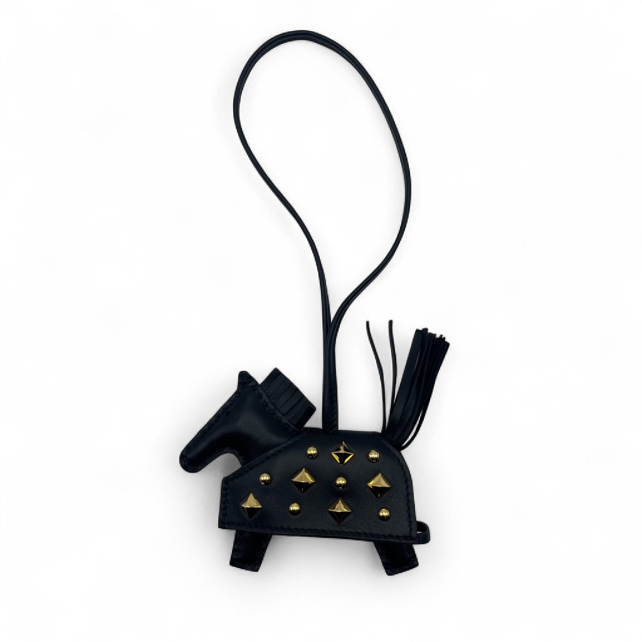 エルメス ロデオチャーム ゴールドスタッツ PM ノワール K刻印