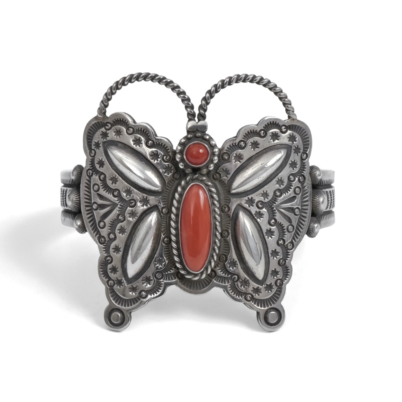 132mm ハーマンスミス クラシックバタフライ×コーラル バングル