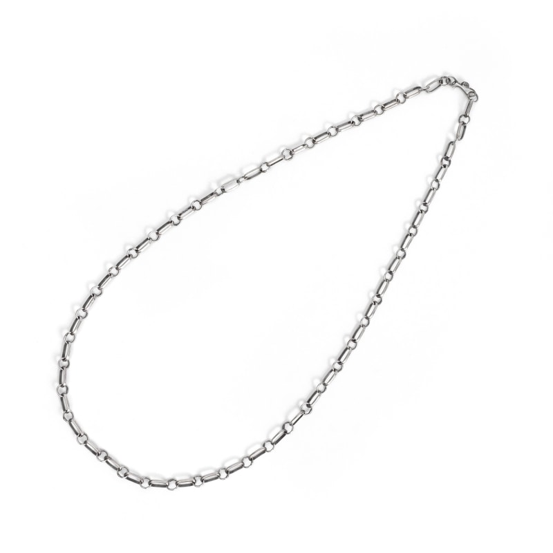 60cm 6mm幅 ナバホハンドメイドチェーン005 いぶし｜マライカ公式通販