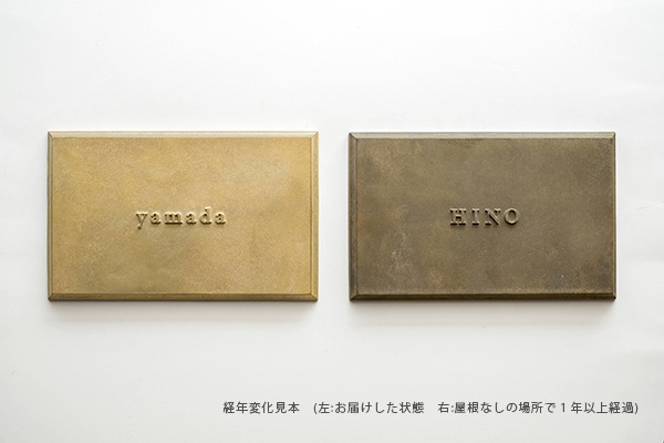 ネームプレート 1515 1列｜FUTAGAMIオンラインショップ「家と真鍮」