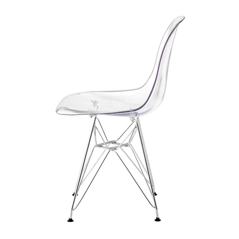 クリアダイニングチェア｜名作風デザインと透明美｜ミッドセンチュリー