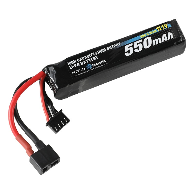 HTGベーシック リポバッテリー 電動ガン用 (11.1V 550mAh 50C