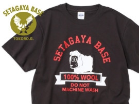 世田谷ベース コウモリ・エアフォースマークTシャツ / スミ カラーロゴ