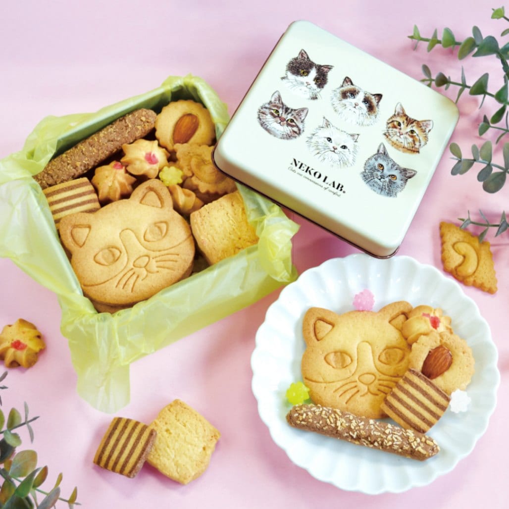 猫クッキー缶｜中缶 バニラ | クッキー缶 | NEKOLAB公式オンラインショップ