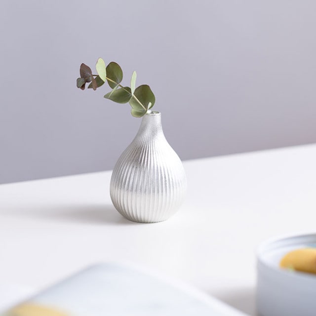 フラワーベース - suzu - いちじく｜錫製雑貨・酒器の通販は能作