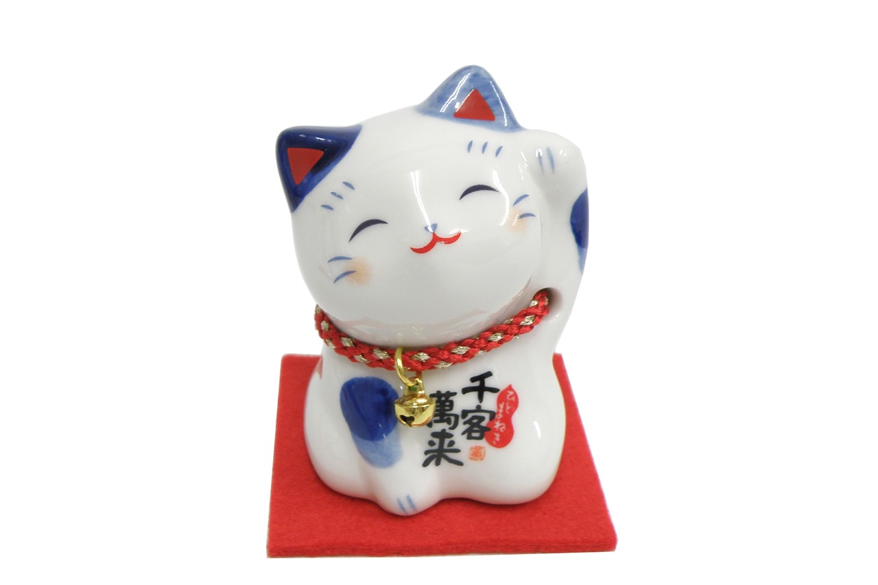 染綿ひとまねき猫 7635 | おかげ横丁の縁起物,招き猫 | おかげ横丁公式