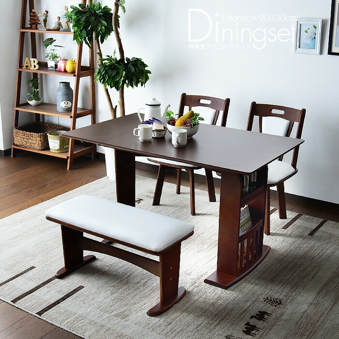 IKEA 4人掛けダイニングテーブル チェア・ベンチ付き IKEA 4人掛け