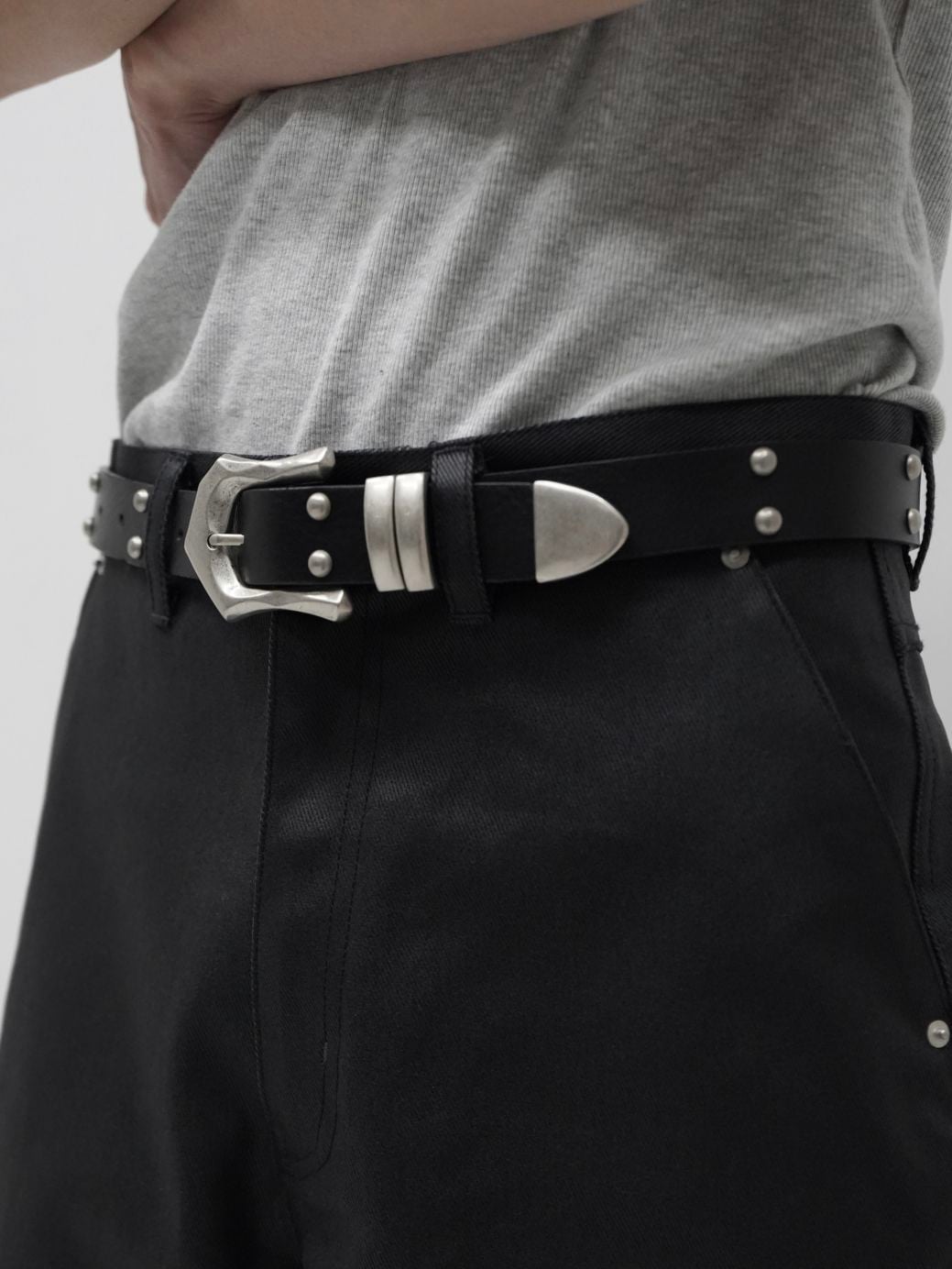 CS】STUDS LEATHER BELT | OUR BRAND,Chikashitsu +,CS | PRESSING WEB