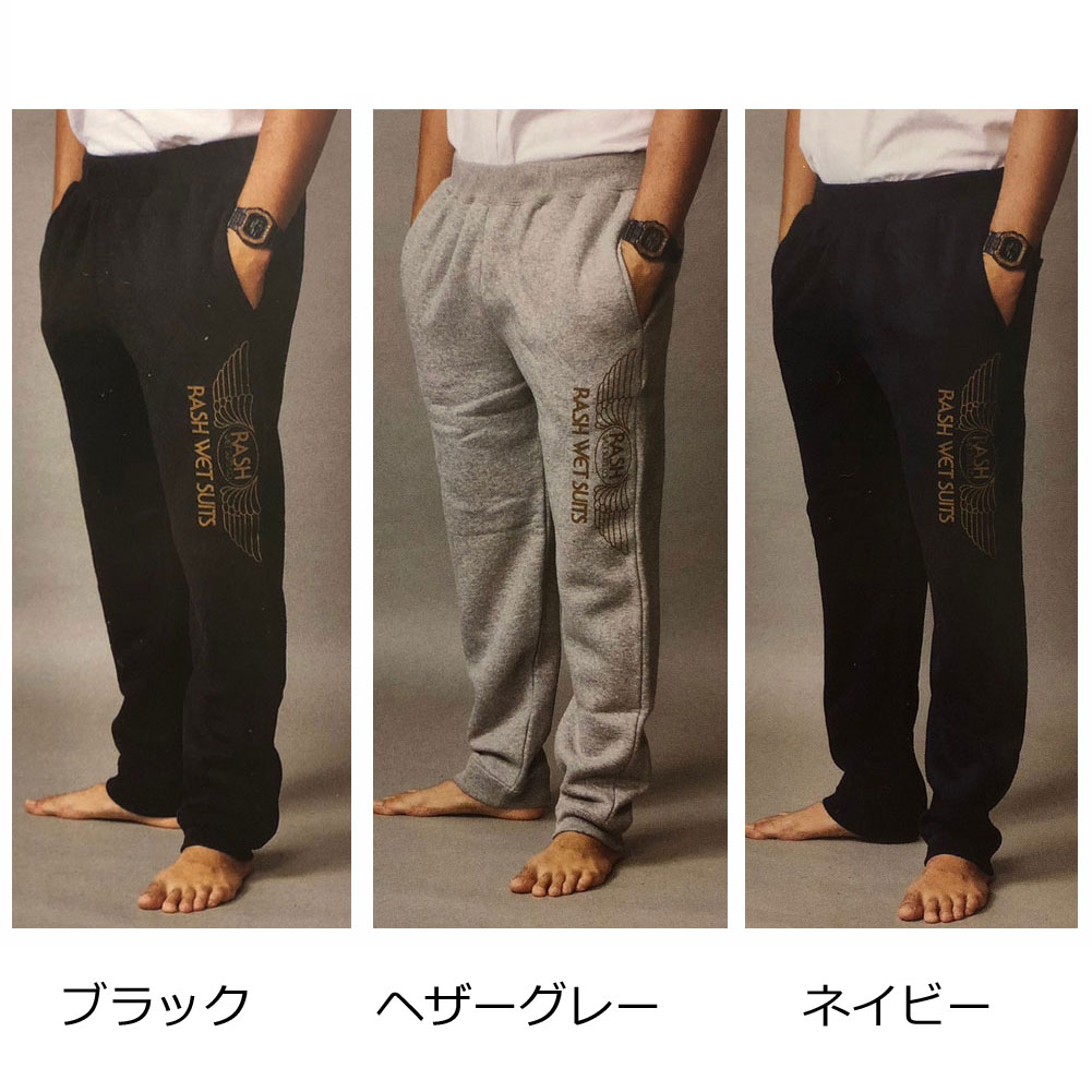 2024 RASH ラッシュ 羽プリントスウェットパンツ メンズ ボトムス