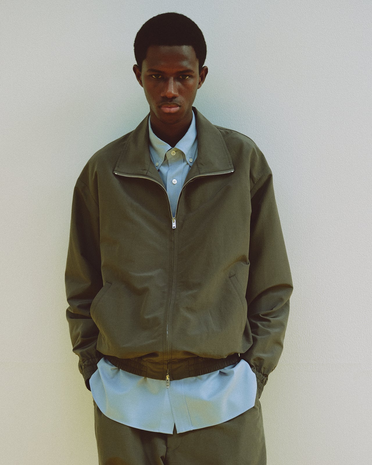 ブラタクシルクxオーガニックウールタフタ / スポーツジャケット, Sage