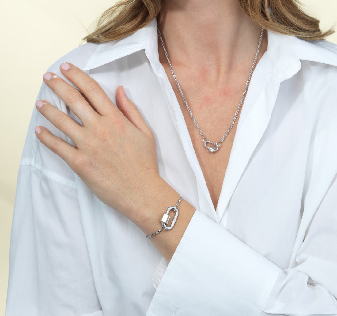 Platinum Rope Chain Bracelet | Marla Aaron