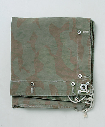 スイス軍 WWII スプリンターカモ・シェルターハーフ(個人用携帯天幕