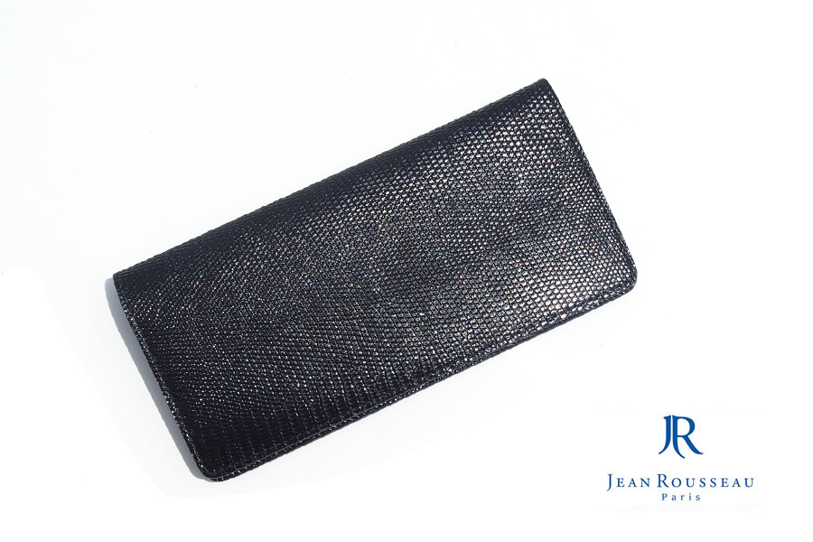 ジャンルソー｜JEAN ROUSSEAU｜リザード長財布｜ブラック - 鳩目堂 本店