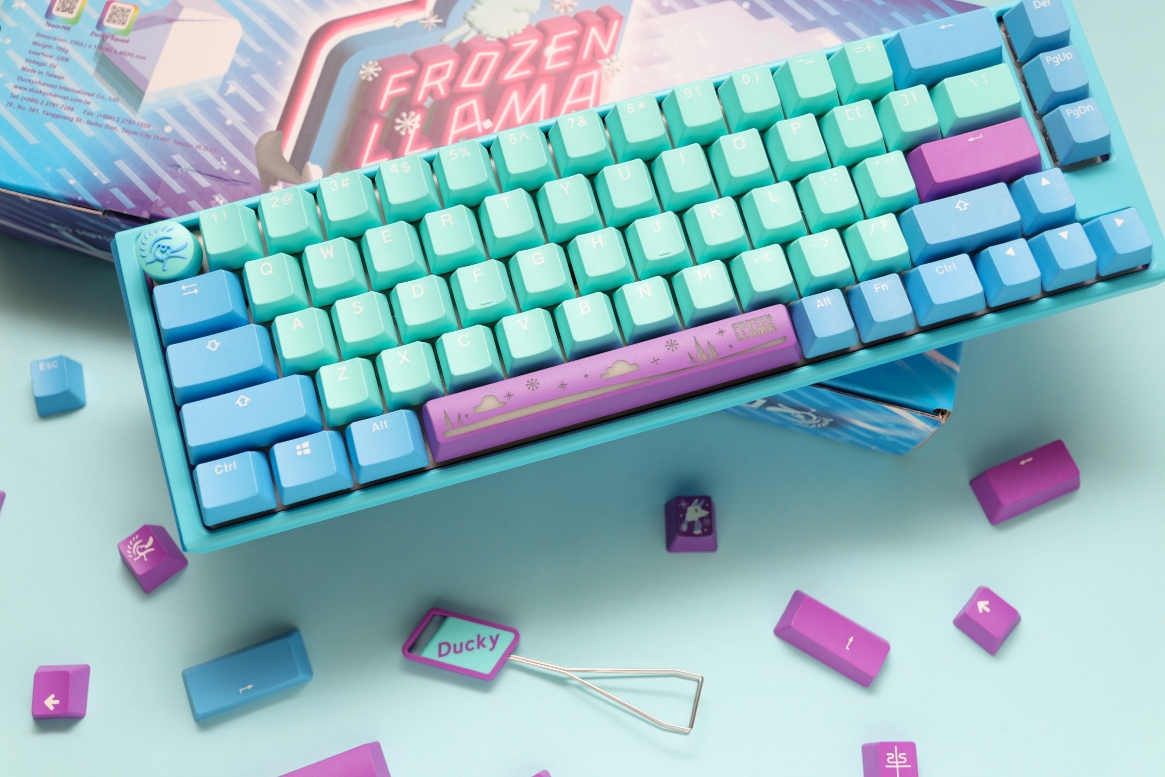 Ducky x MK One 3 SF Frozen Llama 65% Hotswap RGB Limited Edition Mecha