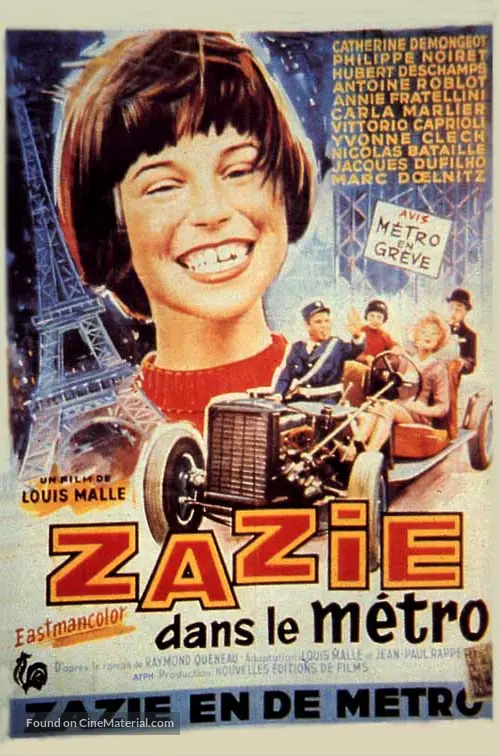 Zazie dans le métro (1960) Belgian movie poster
