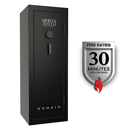 Sports Afield 6 Gun 3.44 cu. ft. Electronic/Key Lock Domain Fire