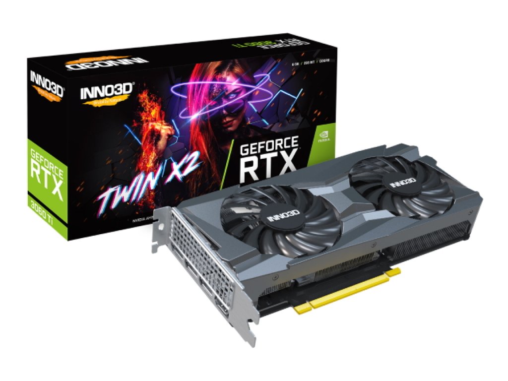 INNO3D、2連ファン搭載セミファンレスでOC仕様のGEFORCE RTX 3060 Ti
