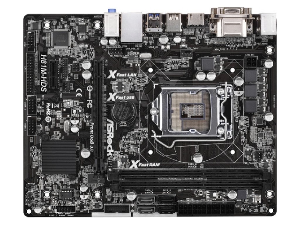 ASRock H81M-HDS インテル 8シリーズ LGA1150対応 intel H81チップ