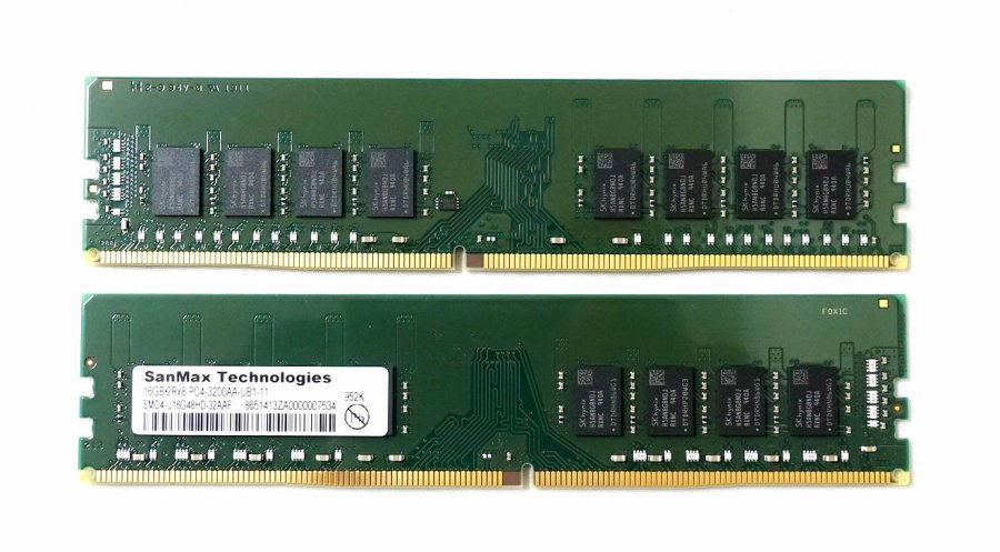 SKhynix Dダイ採用、サンマックスからDDR4 3200MHzネイティブDRAM搭載