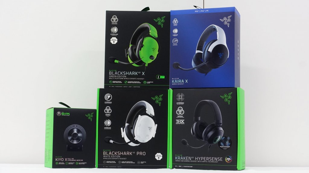 Razerから新色や新機能を搭載したゲーミングヘッドセット4種とウェブ