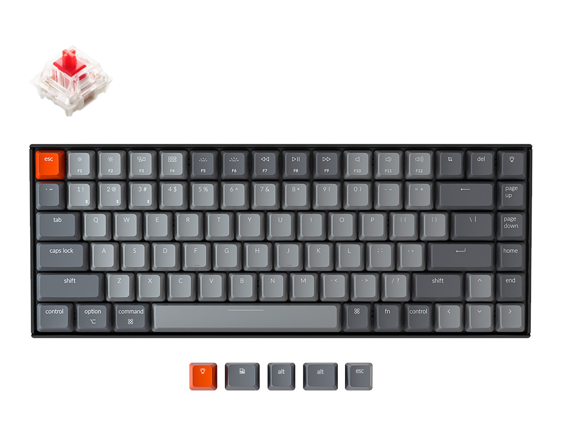 Keychron Keychron K2 ワイヤレス・メカニカルキーボード White LED