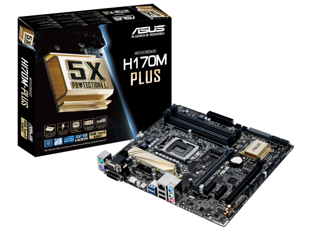 ASUS H170M-PLUS インテル 100シリーズ LGA1151対応 intel H170チップ