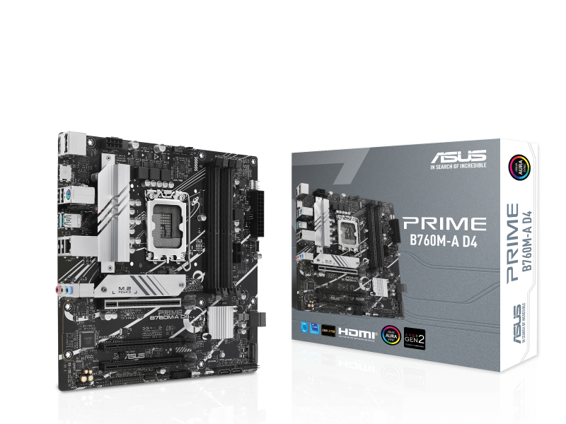 ASUS PRIME B760M-A D4 インテル 700シリーズ LGA1700対応 intel B760