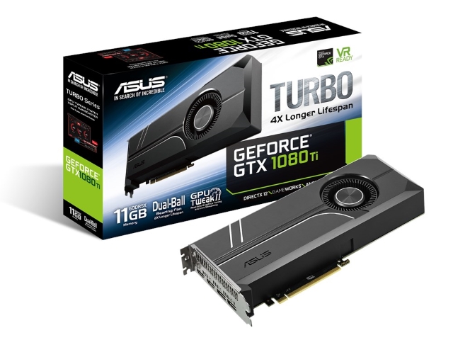 ASUS TURBO-GTX1080TI-11G Turbo シリーズ GeForce GTX 1080 Ti 11GB