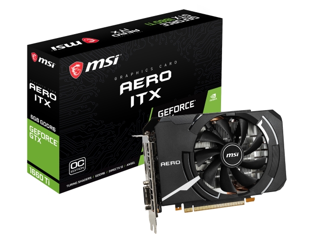 MSI GeForce GTX 1660 Ti AERO ITX 6G OC AERO ITX GEFORCE GTX 1660