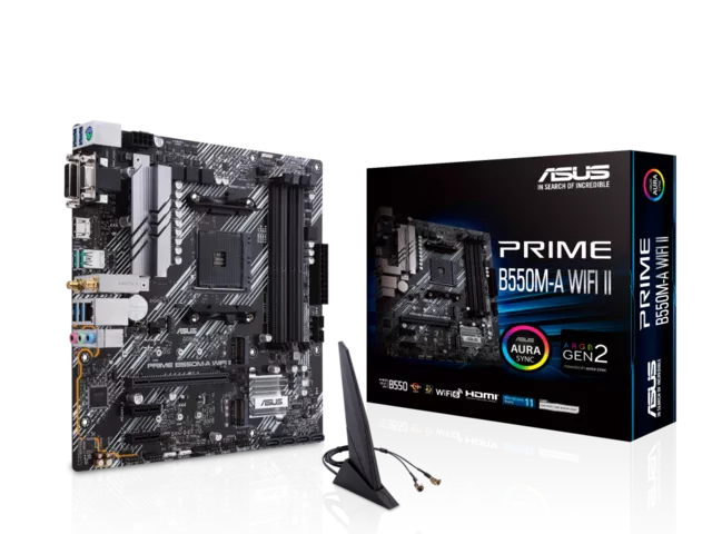 ASUS PRIME B550M-A WIFI II AMD 500シリーズ Socket AM4対応 AMD B550
