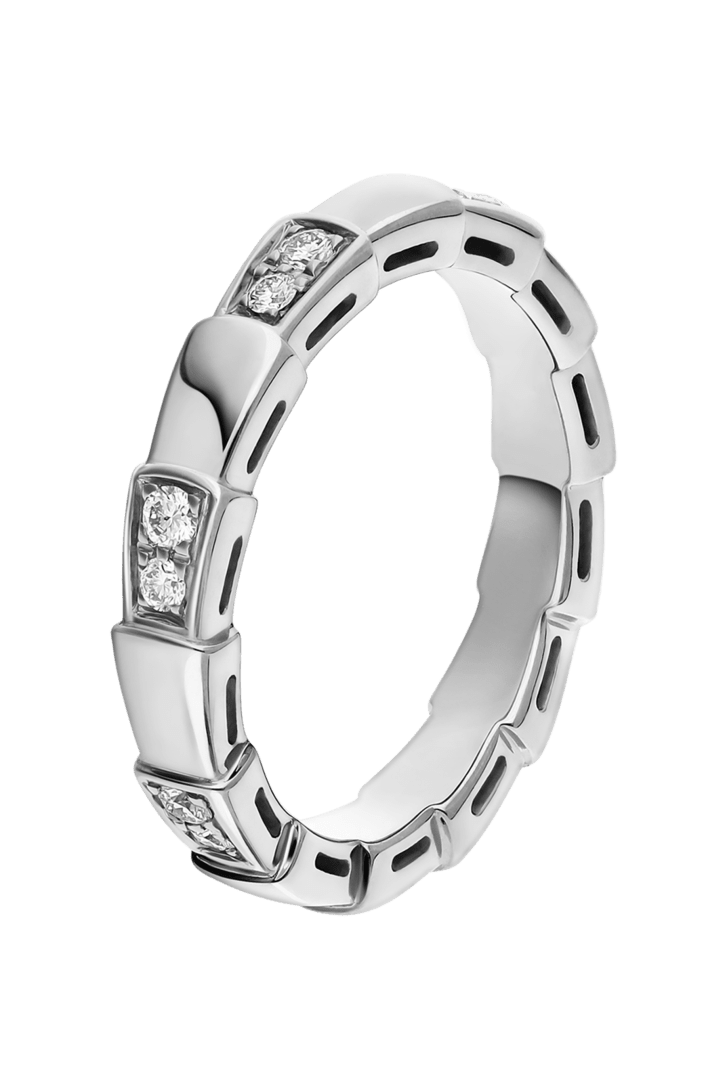 ホワイトゴールド セルペンティ ヴァイパー リング に 0.21 カラット