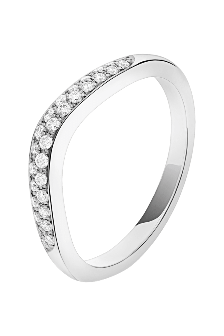 プラチナ フェディ ウェディング リング に 0.17 カラット