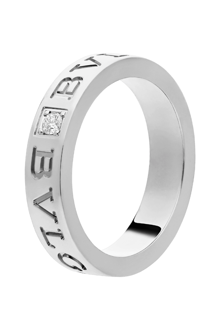 ホワイトゴールド ビー・ゼロワン リング に 0.04 カラット