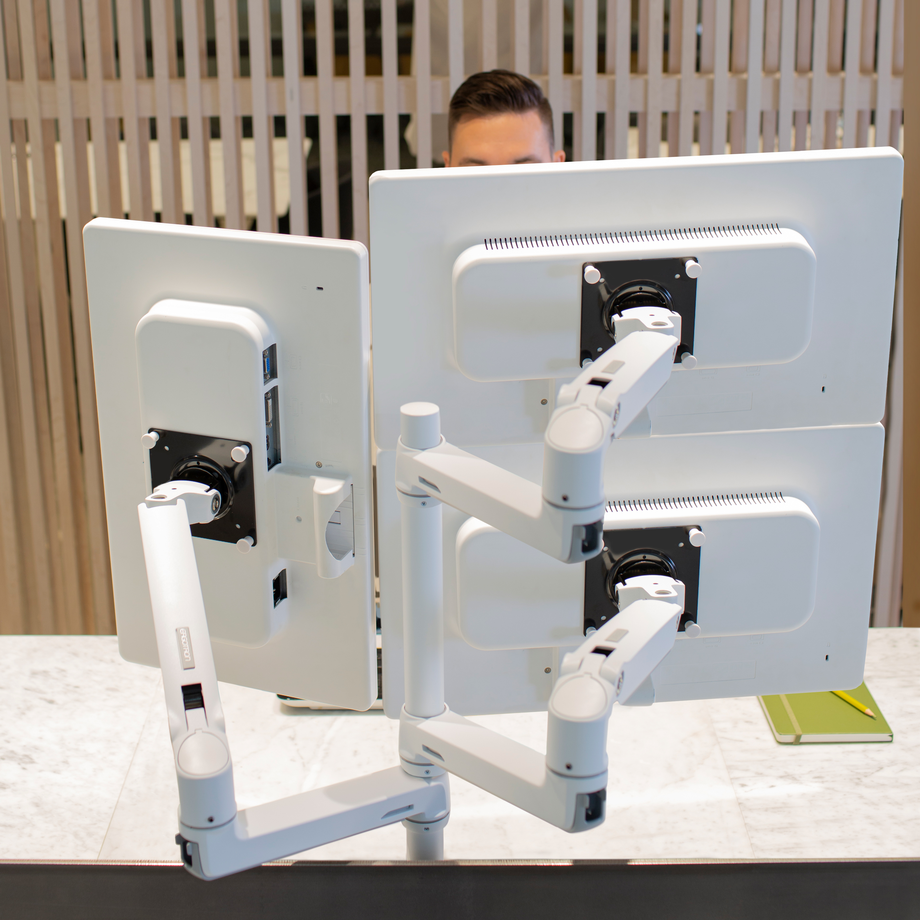 Dual Monitor Conversion Kit | Convert LX Arm Collar Kit | Ergotron