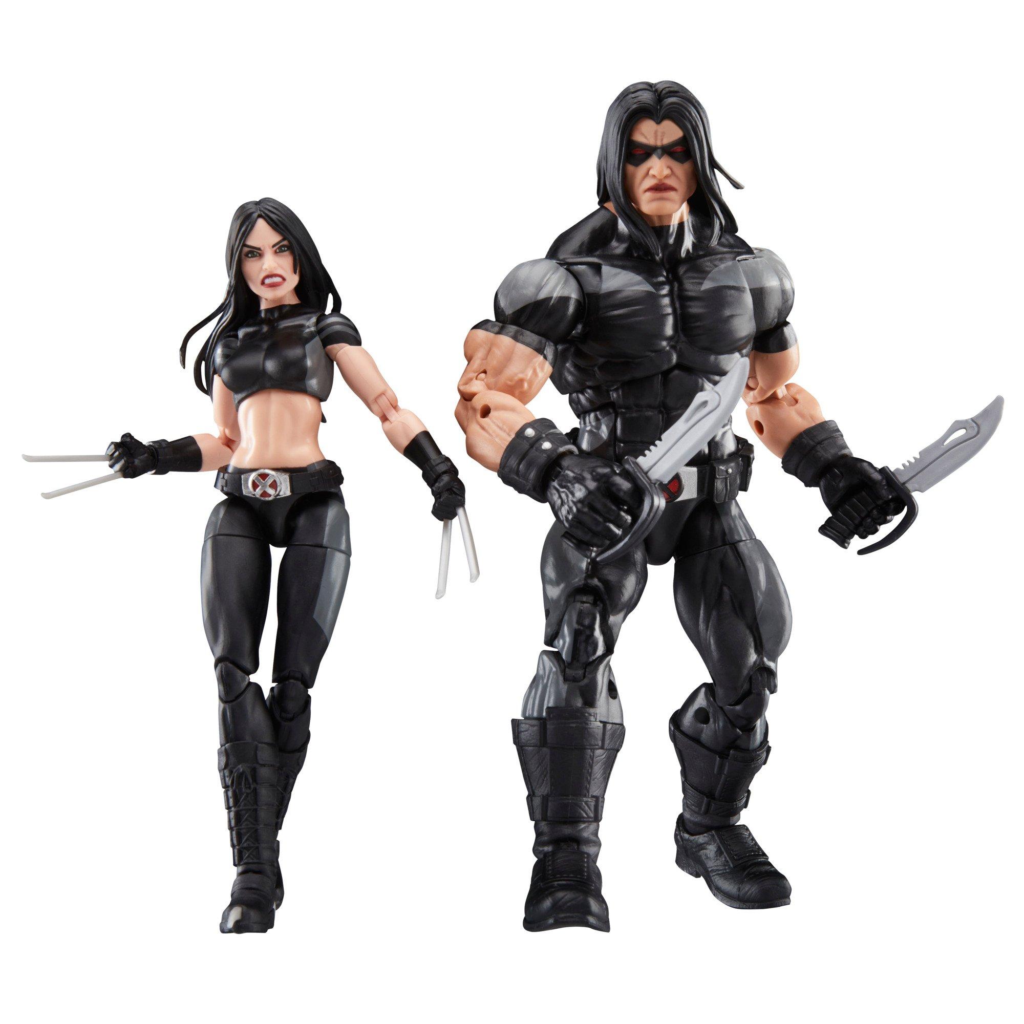 Hasbro Marvel Legends Series X-Force X-23 and Warpath 6-in Action