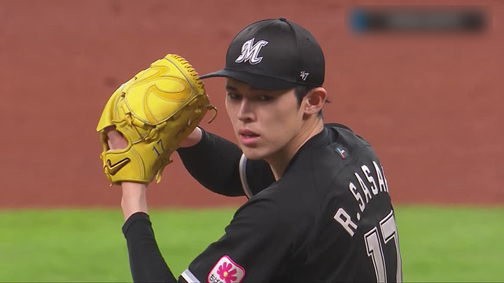 佐々木朗希、史上初の2試合連続完全試合へあと3人 8回までパーフェクト