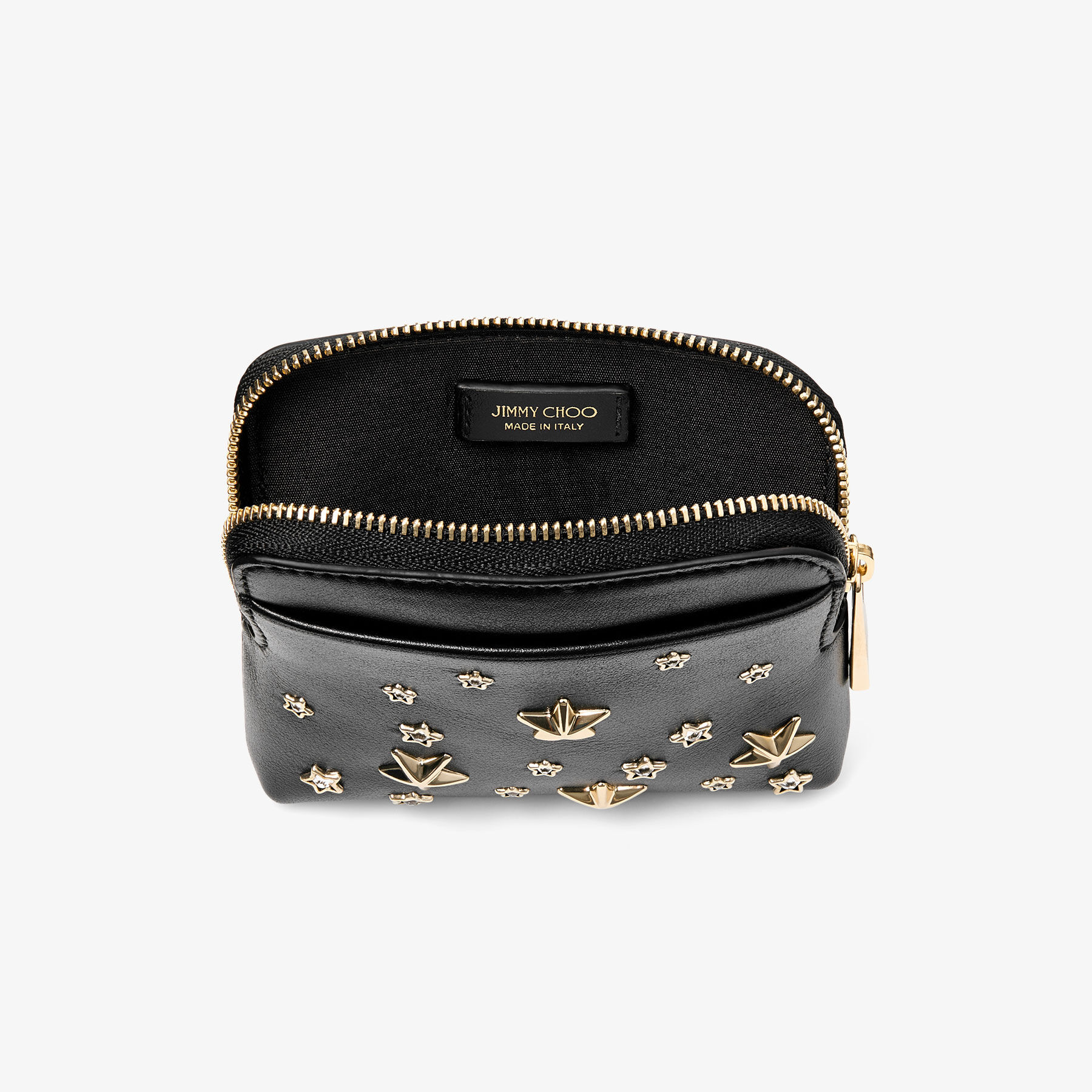 コンパクトジップ カードケース | ブラック レザー・カードケース