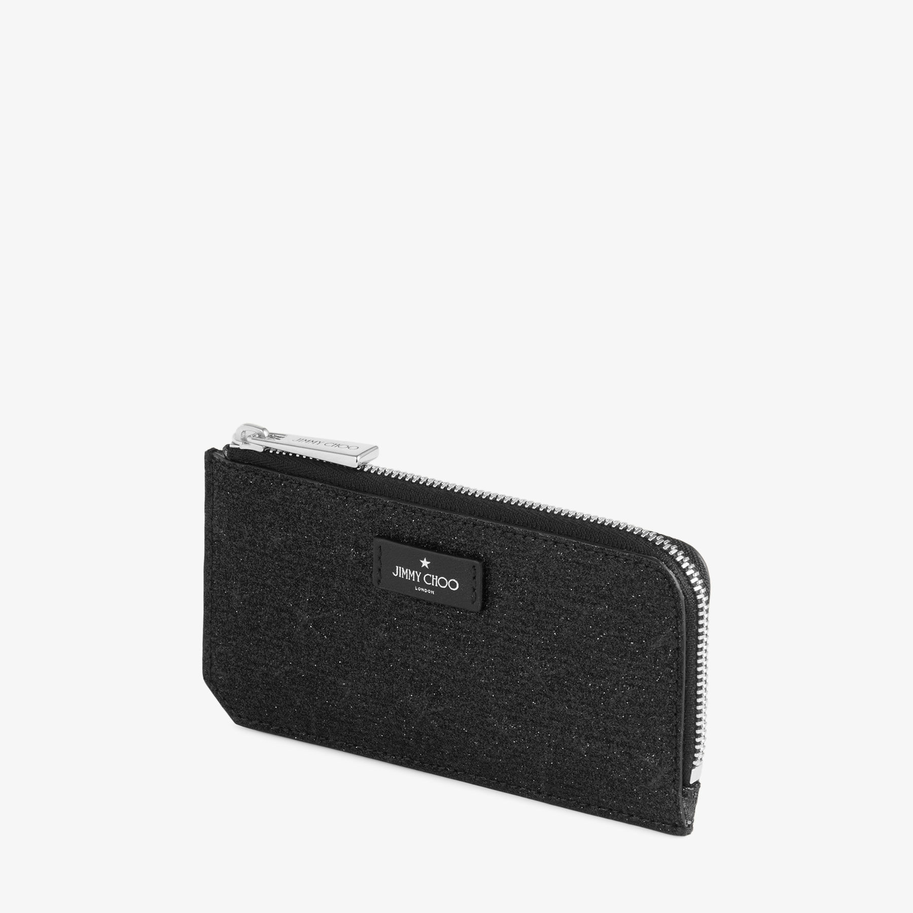 ケイシー -Z | ブラック グリッターレザー・カードケース | ジミー チュウ