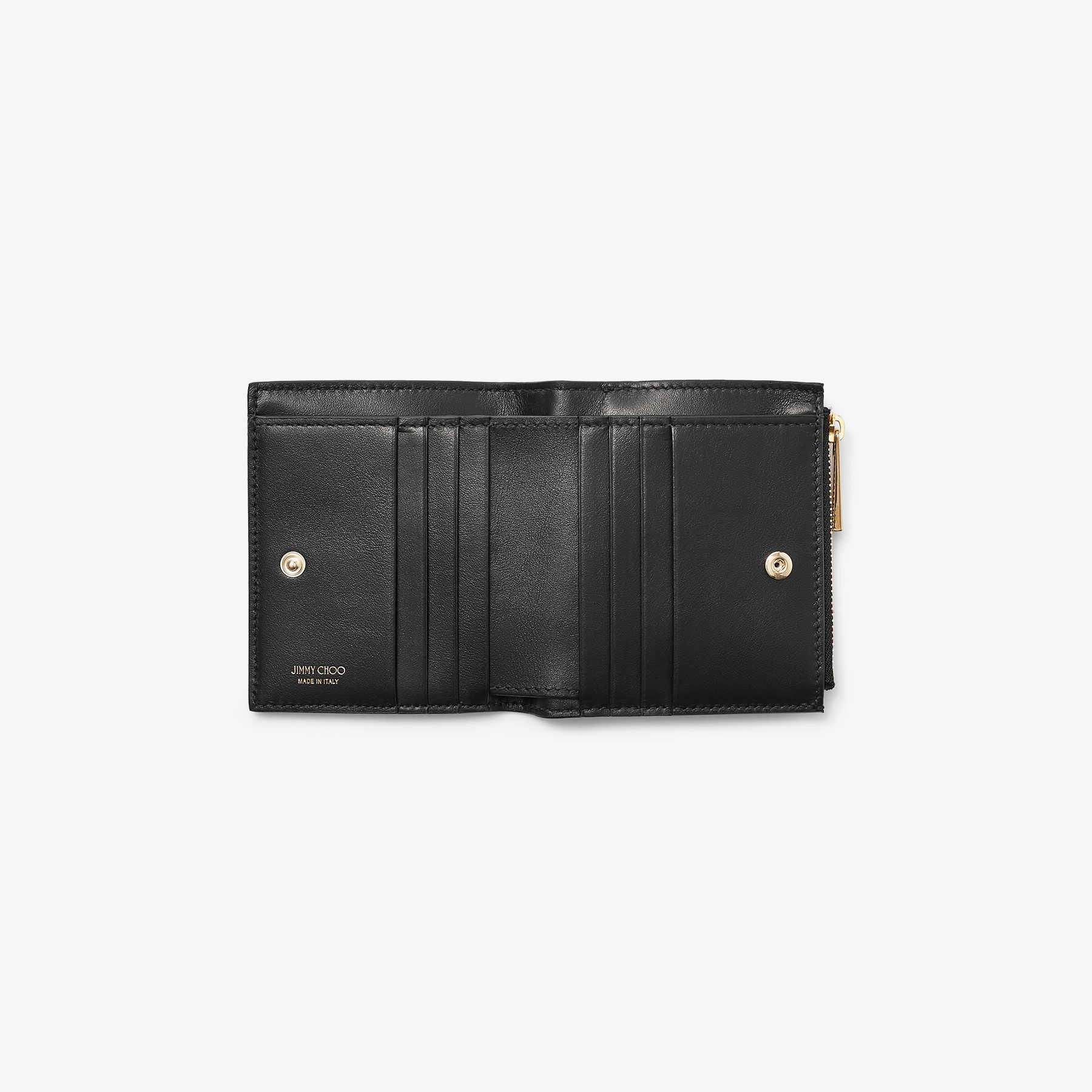 HANNI | クリスタルスタースタッズ付き Black カーフレザー