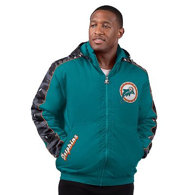 Men's Starter Aqua Miami Dolphins Thursday Night Gridiron Full-Zip