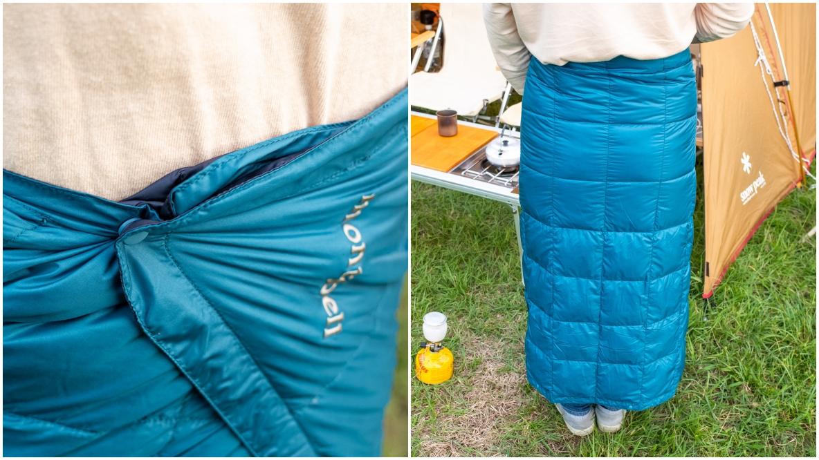 モンベルの「ダウンブランケット」は1枚4役の実用性。軽くてコンパクト