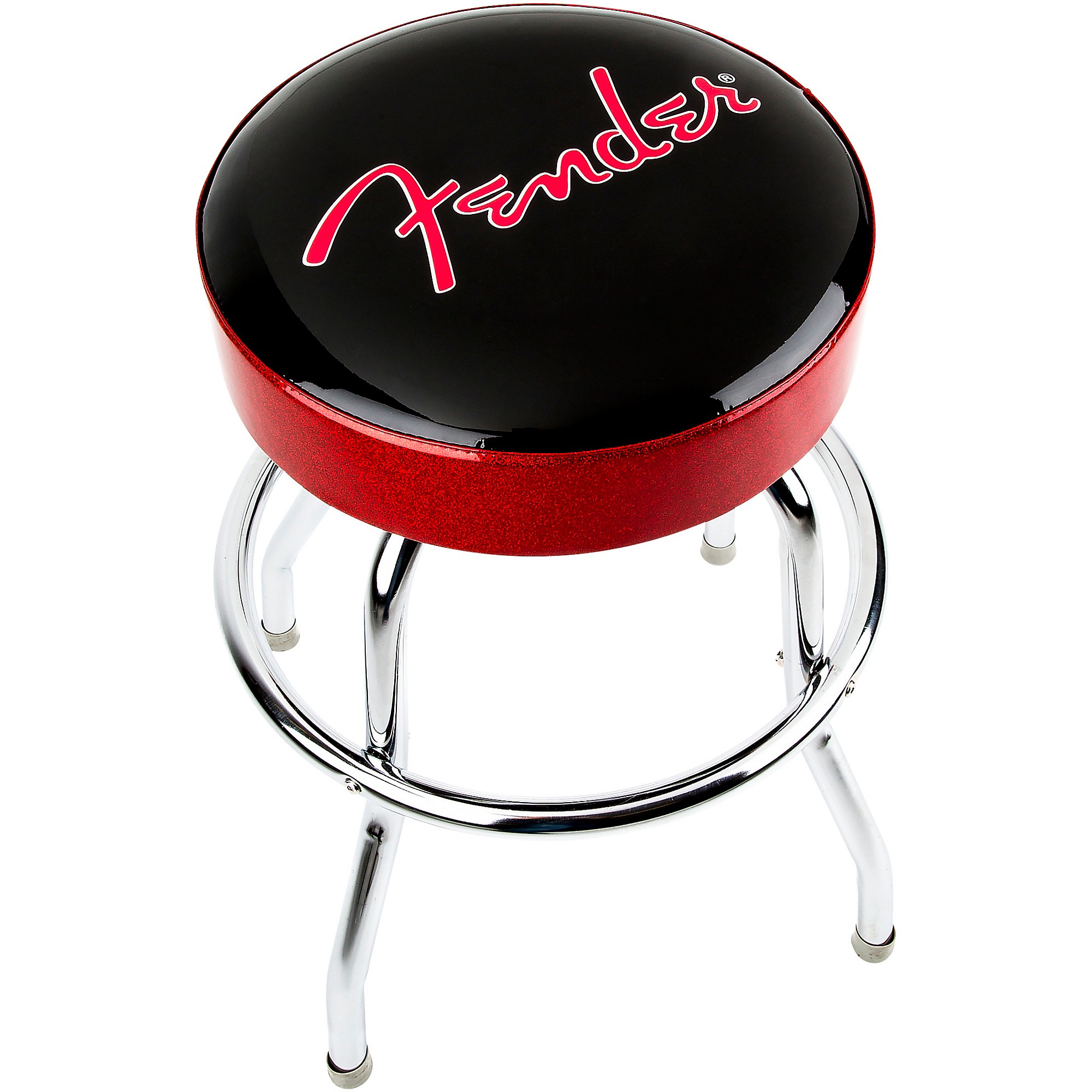 Fender Red Sparkle Logo Barstool | Music & Arts